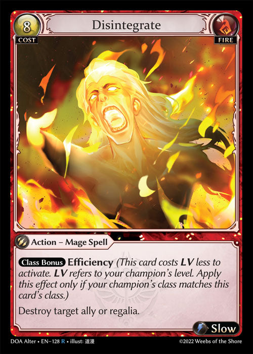 DOA Alter-128 Disintegrate (Rare)