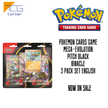 Pokemon Cards Game Mega-Evolution Pitch Black Binacle 3 Pack Set English