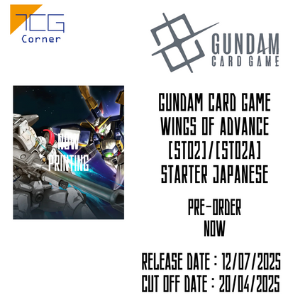 Gundam Card Game Wings of Advance [ST02]/[ST02A] Starter Japanese Pre-Order