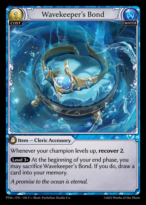 PTM-130 Foil-Wavekeeper's Bond (Uncommon)