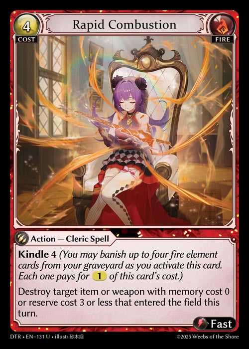 DTR-131 Foil-Rapid Combustion (Uncommon)