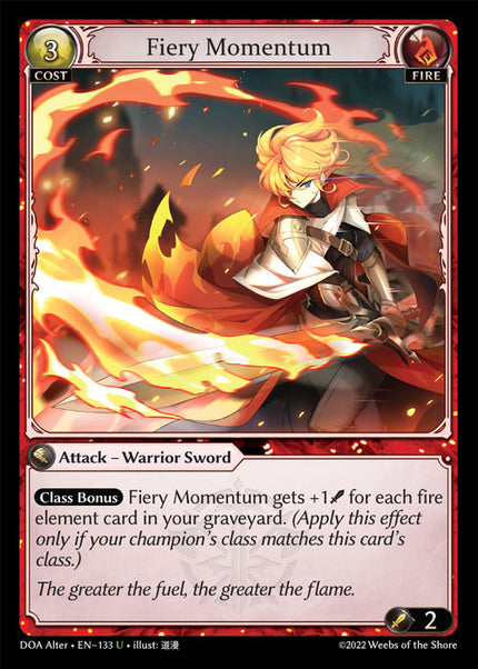 DOA Alter-133 Fiery Momentum (Uncommon)