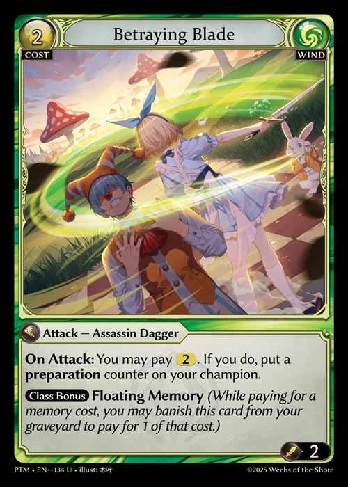 PTM-134 Betraying Blade (Uncommon)