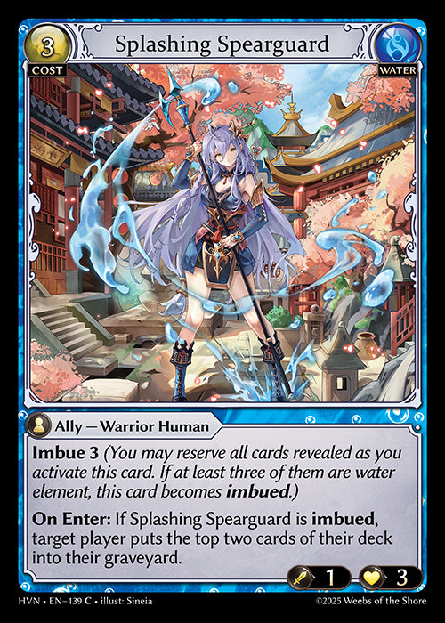 HVN-139Splashing Spearguard (Common)