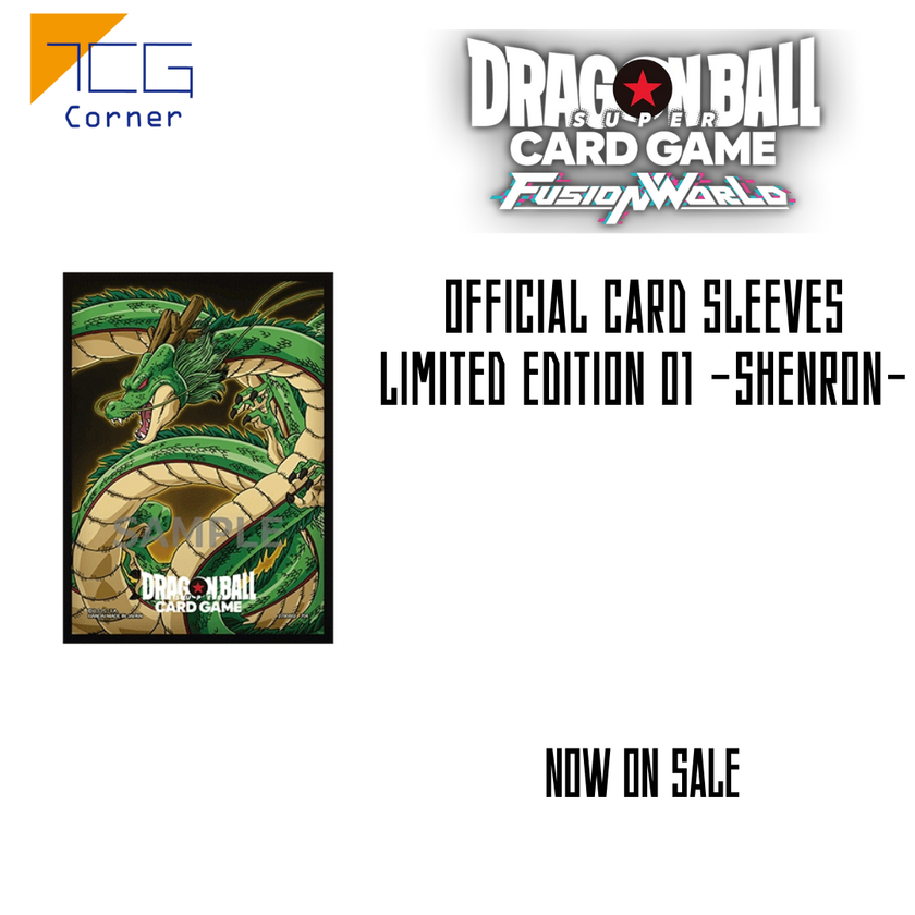Dragon Ball Fusion World Official Card Sleeves Limited Edition 01 -Shenron-