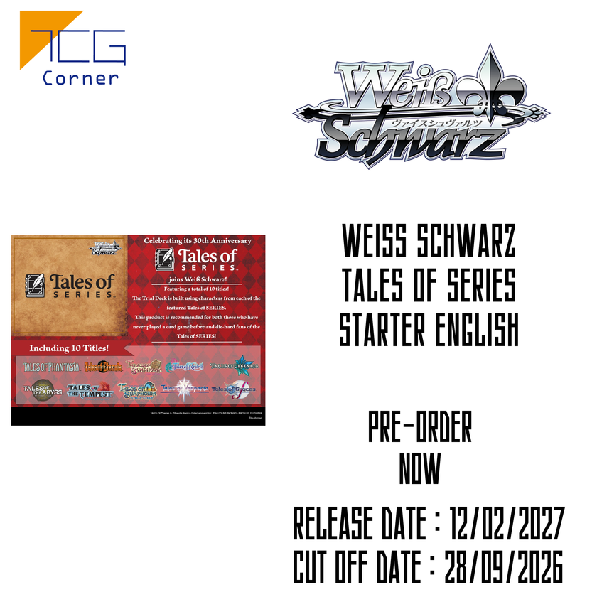 Weiß Schwarz Tales of SERIES Starter English Pre-Order