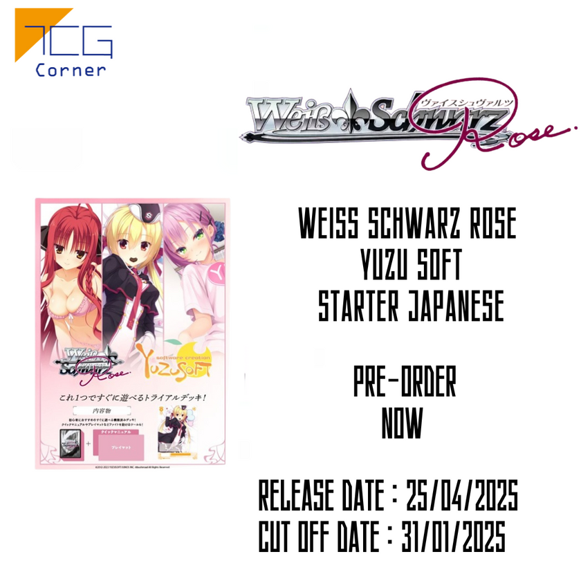 Weiss Schwarz Rose YUZU SOFT Starter Japanese Pre-Order
