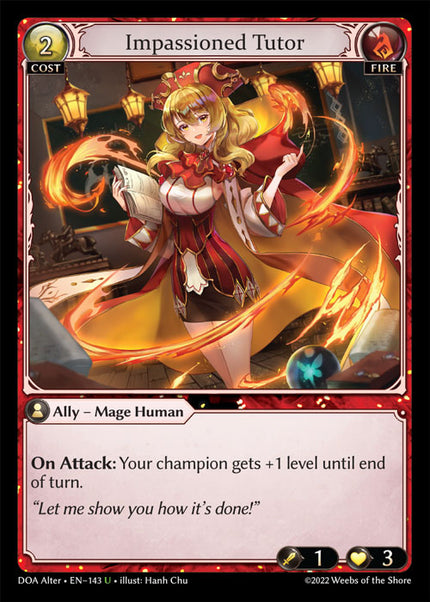 DOA Alter-143 Impassioned Tutor (Uncommon)