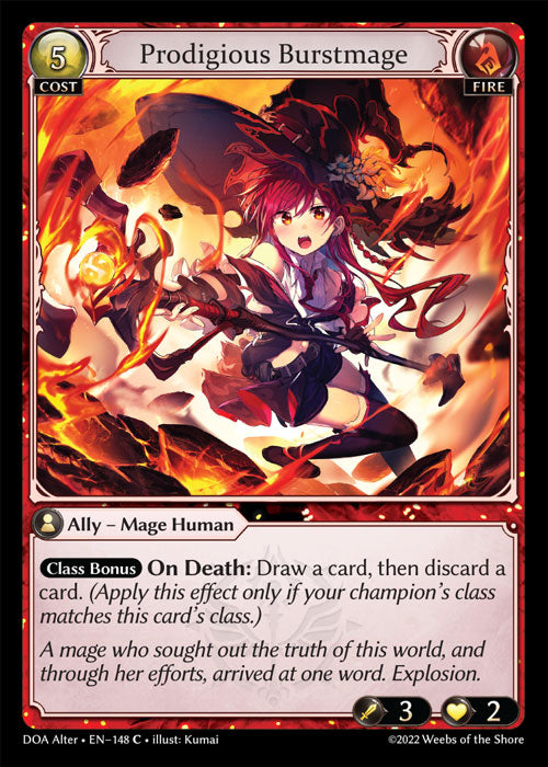 DOA Alter-148 Prodigious Burstmage (Common)