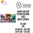 Gundam Card Game Freedom Ascension  [GD05] Booster Japanese Pre-Order