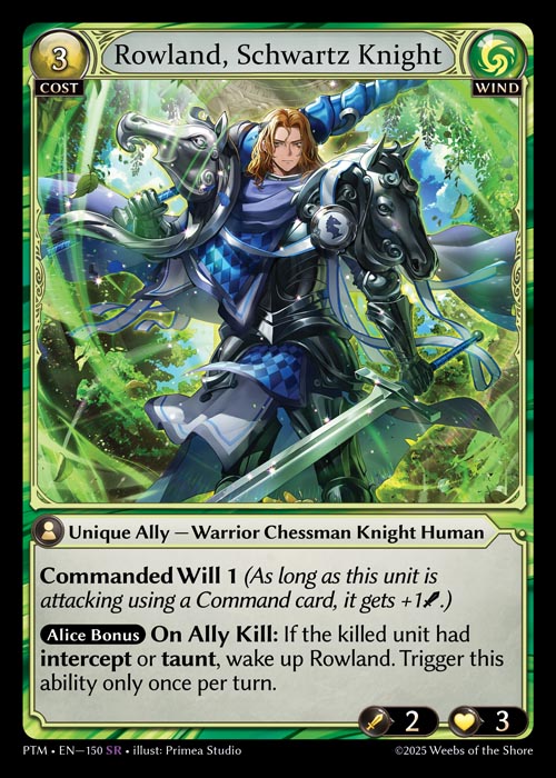 PTM-150 Rowland, Schwartz Knight (Super Rare)