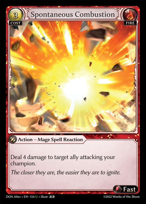 DOA Alter-154 Spontaneous Combustion (Uncommon)