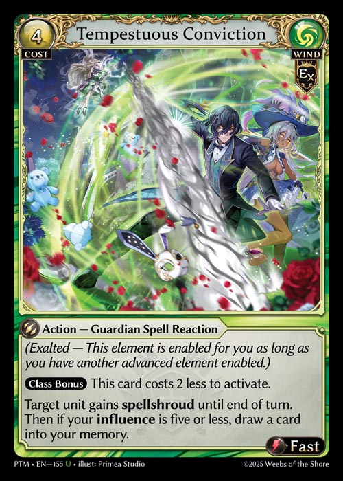 PTM-155 Foil-Tempestuous Conviction (Uncommon)