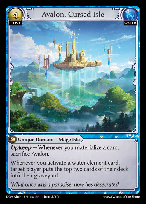 DOA Alter-160 Avalon, Cursed Isle (Super Rare)