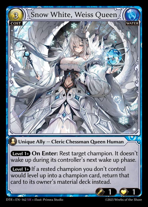 DTR-162 Snow White, Weiss Queen (Super Rare)