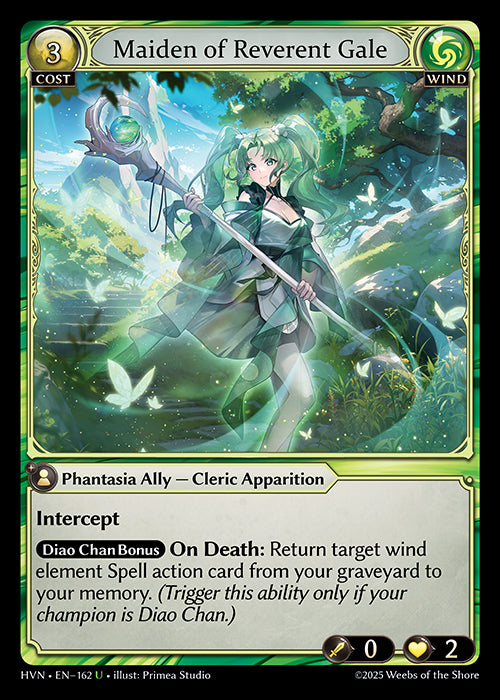 HVN-162Maiden of Reverent Gale (Uncommon)