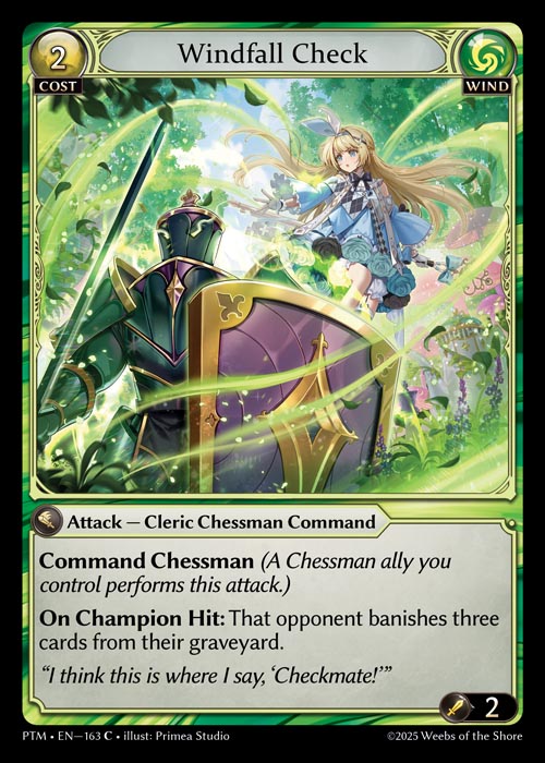 PTM-163 Windfall Check (Common)