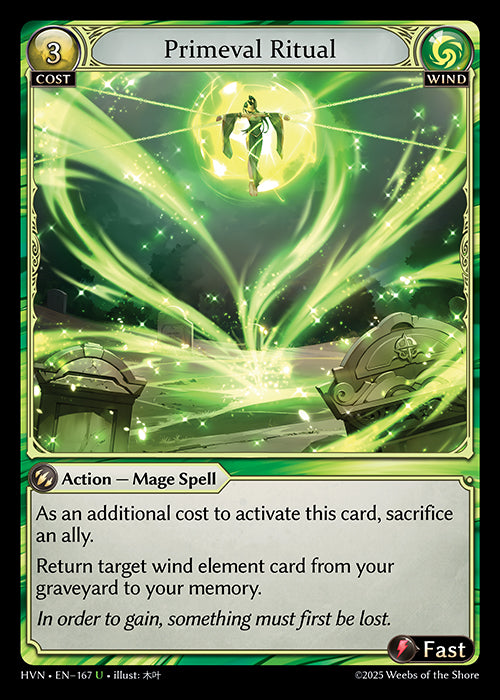 HVN-167Primeval Ritual (Uncommon)