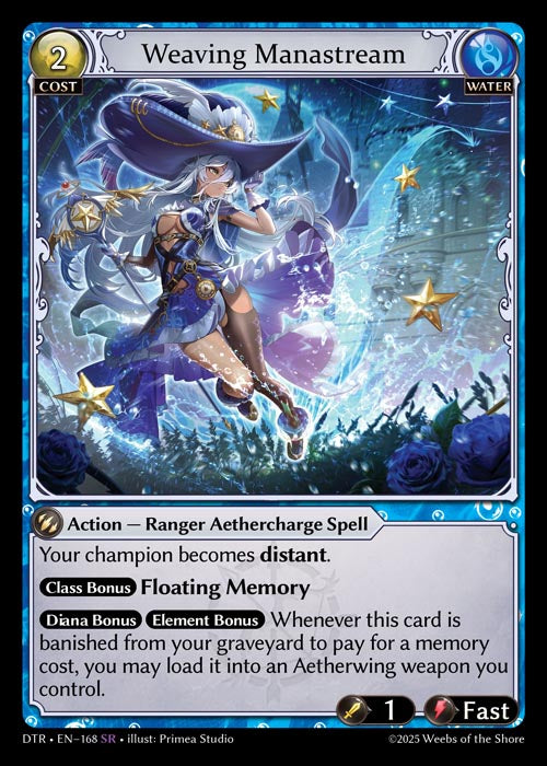 DTR-168 Weaving Manastream (Super Rare)