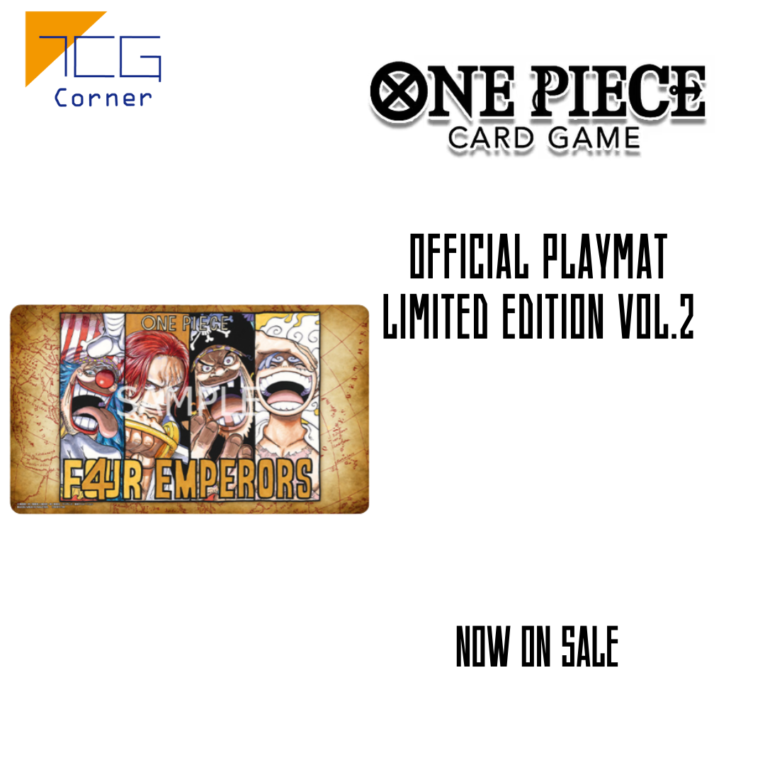 One Piece Card Game OFFICIAL PLAYMAT LIMITED EDITION VOL.2 TCG Corner One Piece Card Game OFFICIAL PLAYMAT LIMITED EDITION VOL.2 TCG Corner