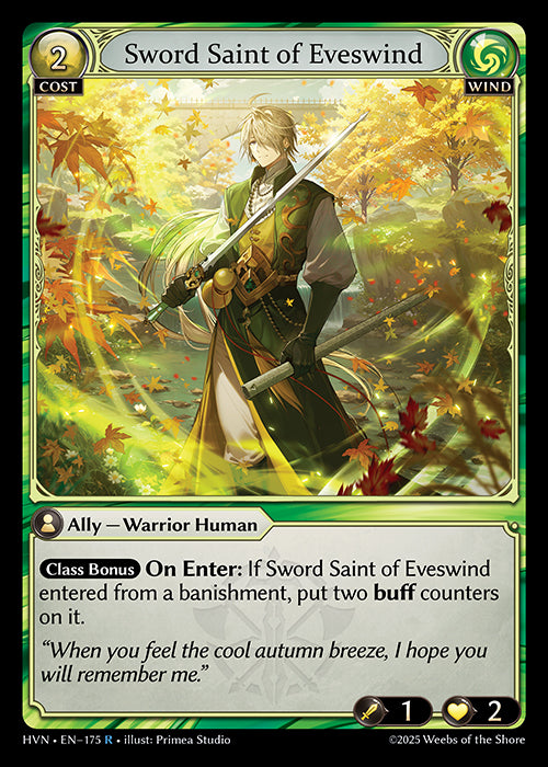 HVN-175Sword Saint of Eveswind (Rare)