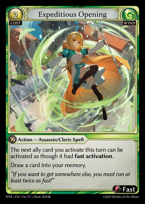 DTR-176 Expeditious Opening (Super Rare)