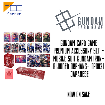 Gundam Card Game Premium Accessory Set -Mobile Suit Gundam IRON-BLOODED ORPHANS- [PB02]  Japanese