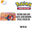 Pokemon Cards Game Center Japan Fukuoka / Hiroshima Special Pikachu Box