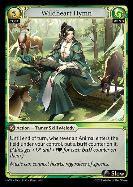 HVN-181 Foil-Wildheart Hymn (Common)