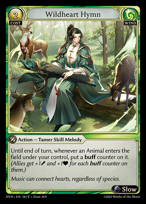 HVN-181 Foil-Wildheart Hymn (Common)
