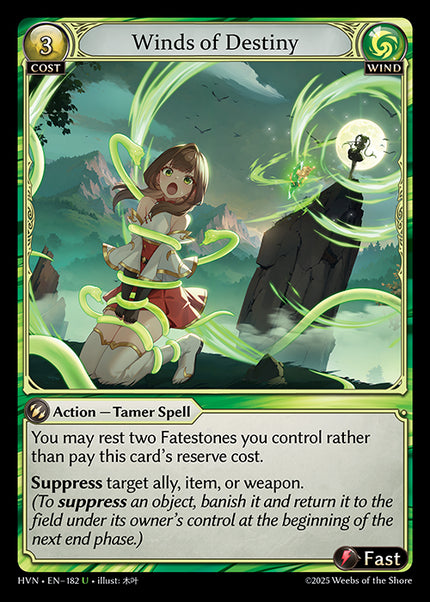 HVN-182 Foil-Winds of Destiny (Uncommon)