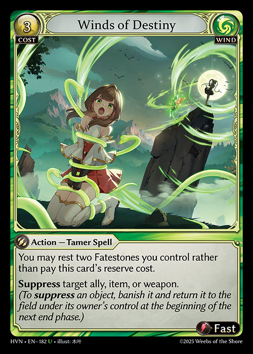 HVN-182 Foil-Winds of Destiny (Uncommon)