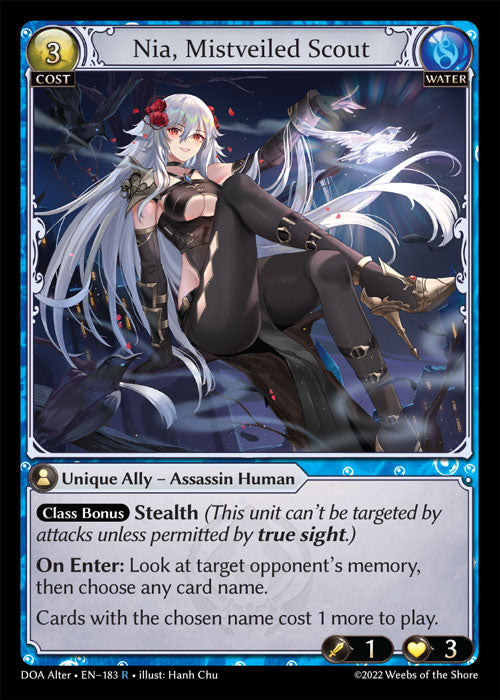 DOA Alter-183 Nia, Mistveiled Scout (Rare)