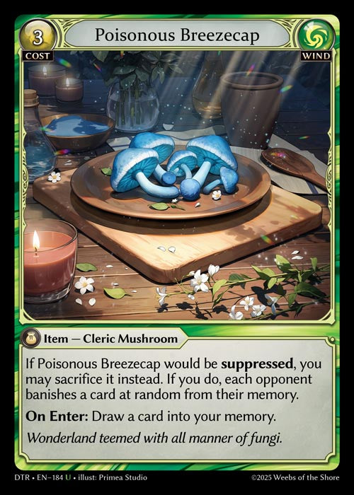 DTR-184 Foil-Poisonous Breezecap (Uncommon)