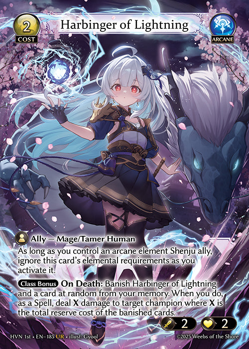 HVN-185Harbinger of Lightning  (Ultra Rare)