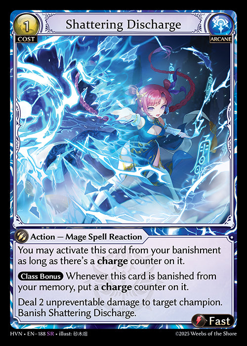 HVN-188Shattering Discharge (Super Rare)