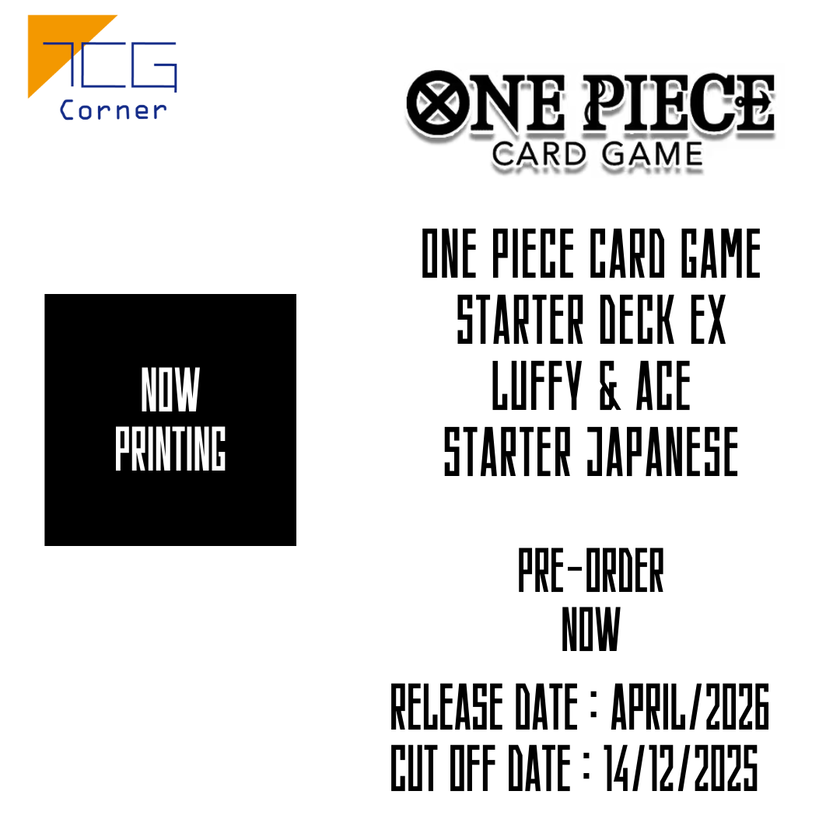 One Piece Card Game STARTER DECK EX Luffy & Ace Starter ST30 Japanese TCG Corner One Piece Card Game STARTER DECK EX Luffy & Ace Starter ST30 Japanese TCG Corner