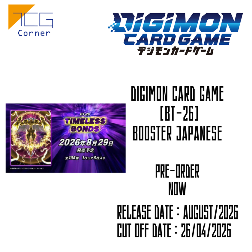 Digimon Card Game [BT-26] Booster Japanese Pre-Order