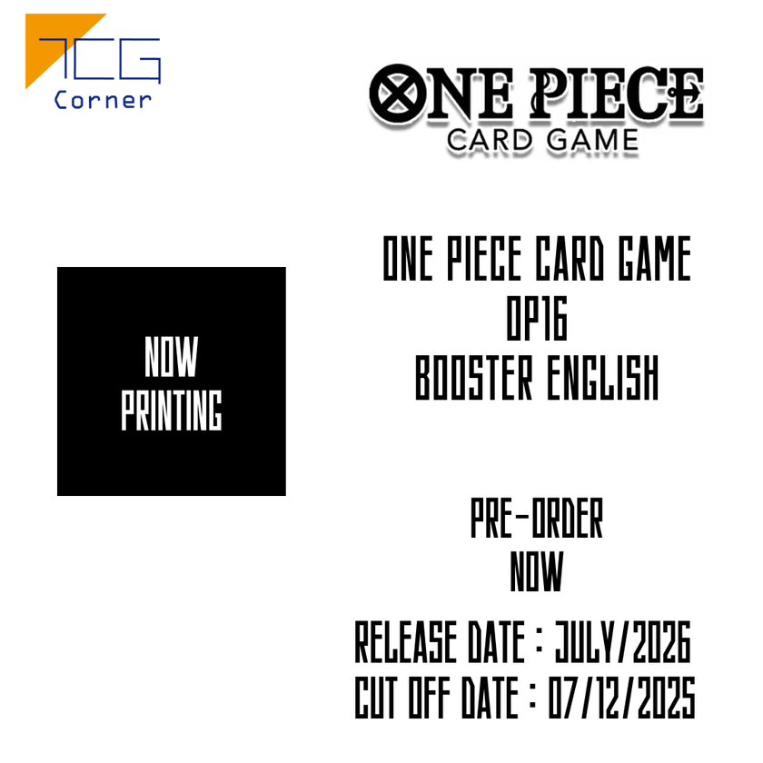 One Piece Card Game OP16 Booster English For Asia Pre-Order