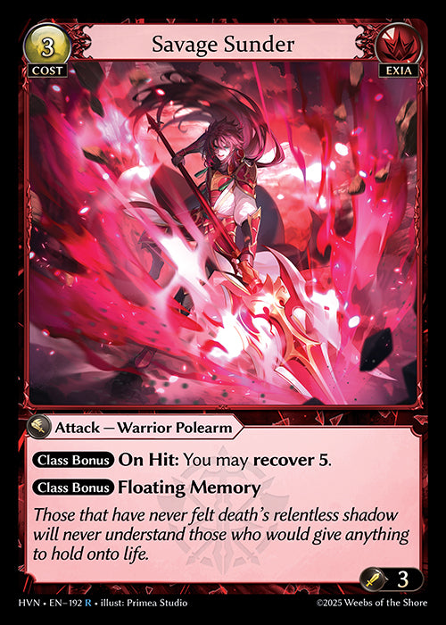 HVN-192Savage Sunder (Rare)