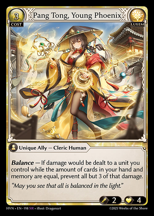 HVN-198Pang Tong, Young Phoenix (Super Rare)
