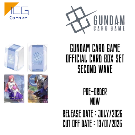 Gundam Card Game Official Card Box Set Second Wave Pre-Order