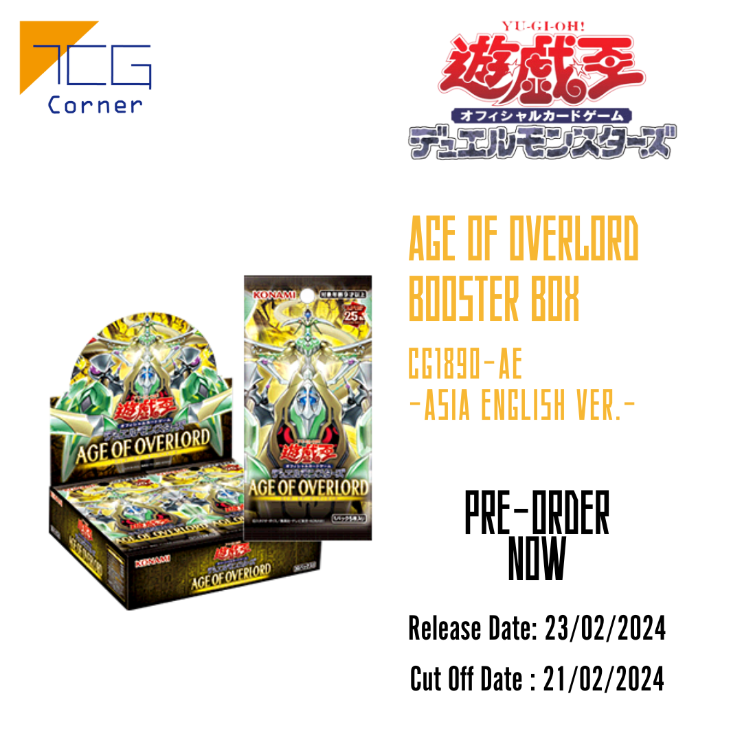 Yu-Gi-Oh! Official Card Game Duel Monsters 1202 Age Of Overlord Booster CG1890-AE Per-Order