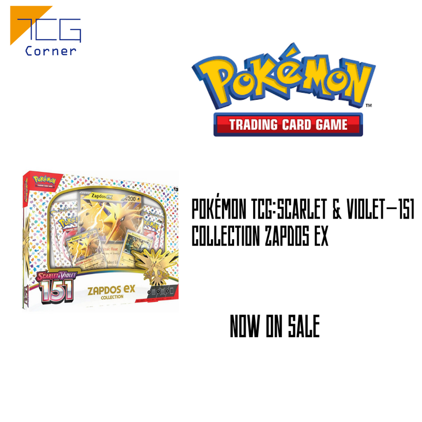 Pokemon Card Game:Scarlet & Violet151 Collection Zapdos ex TCG Corner Pokemon Card Game:Scarlet & Violet151 Collection Zapdos ex TCG Corner
