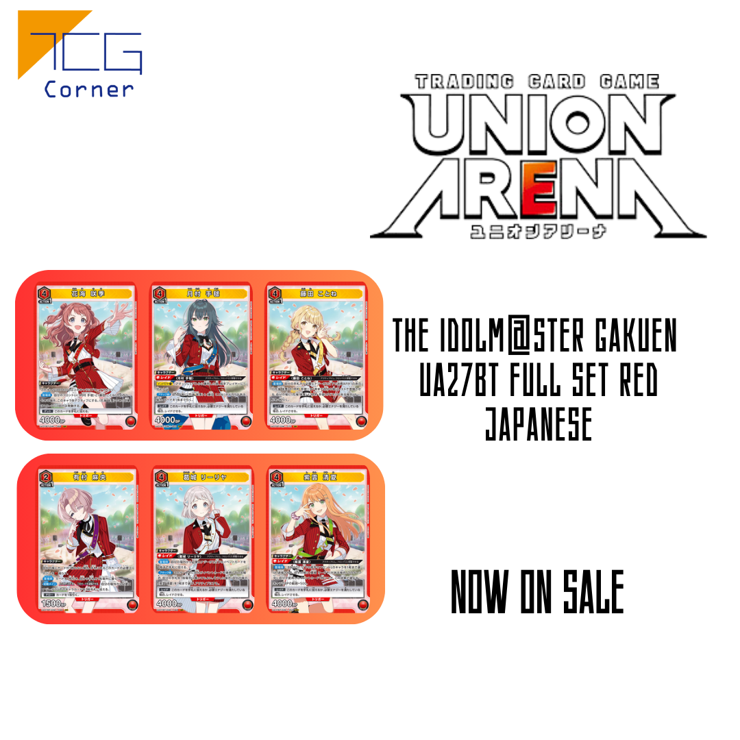 Union Arena THE IDOLM@STER Gakuen UA27BT Full Set Red Japanese