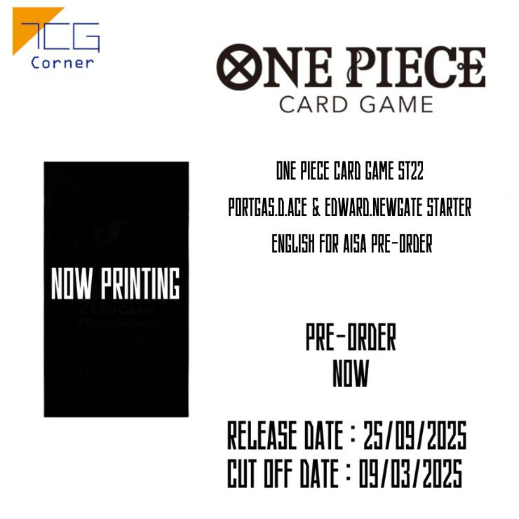 One Piece Card Game ST22 Portgas.D.Ace & Edward.Newgate Starter English for Aisa Pre-Order