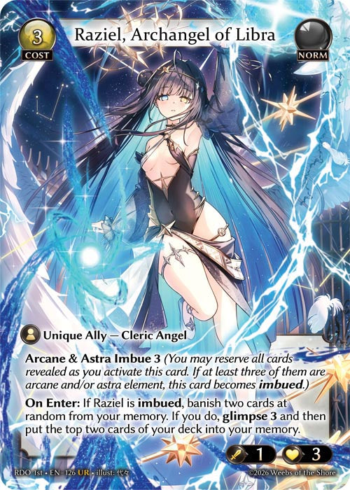 RDO 1st-126 Raziel, Archangel of Libra (Ultra Rare)