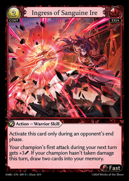 AMB-209 Foil-Ingress of Sanguine Ire (R)