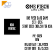 One Piece Card Game ST31-ST36 Start Deck English For Asia Pre-Order