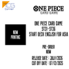 One Piece Card Game ST31-ST36 Start Deck English For Asia Pre-Order